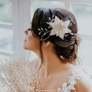 flor de cabelo noiva